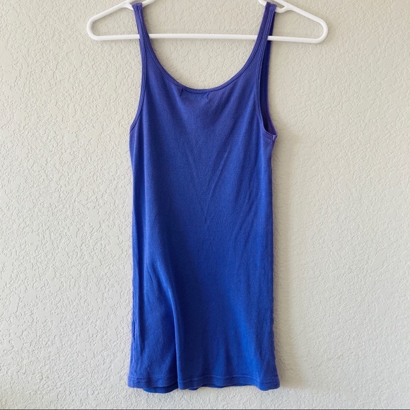 Michael Stars | Purple Ribbed Tank - Picture 3 of 8